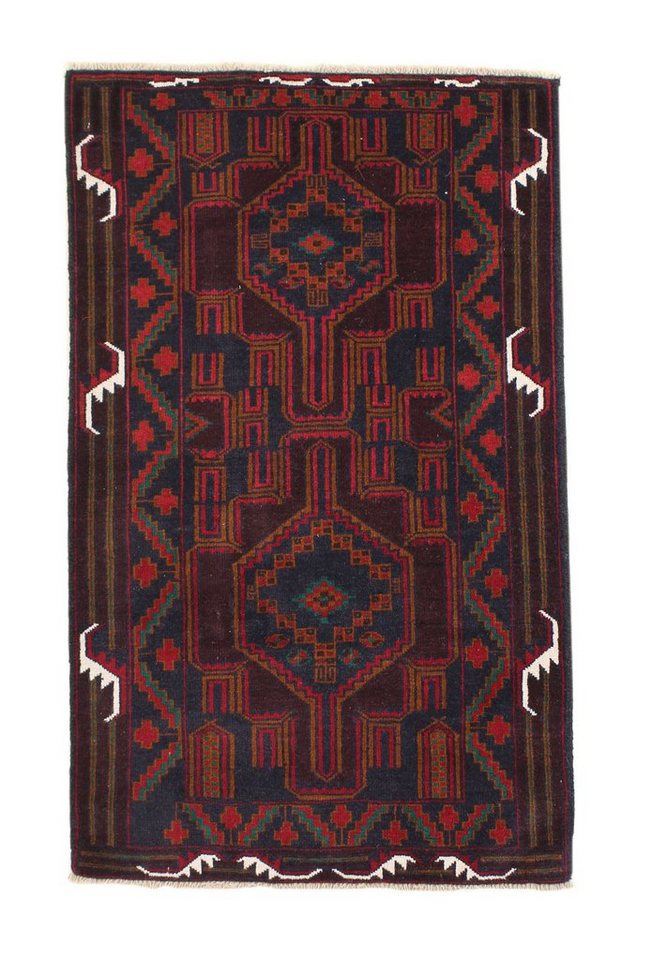 Orientteppich Perserteppich Belutsch 130 x 85 cm, Borento, rechteckig, Höhe: 5 mm, Handgeknüpft von Borento