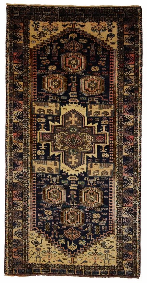 Orientteppich Perserteppich Belutsch 190 x 97 cm, Borento, rechteckig, Höhe: 5 mm, Handgeknüpft von Borento
