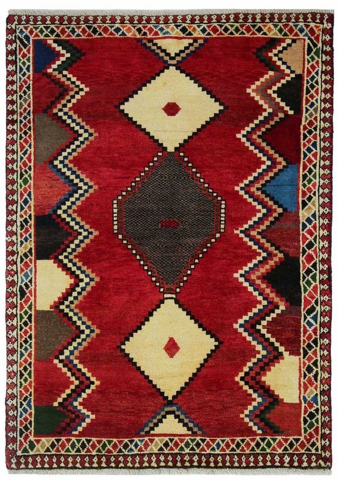 Orientteppich Perserteppich Gabbeh 142 x 102 cm, Borento, rechteckig, Handgeknüpft von Borento