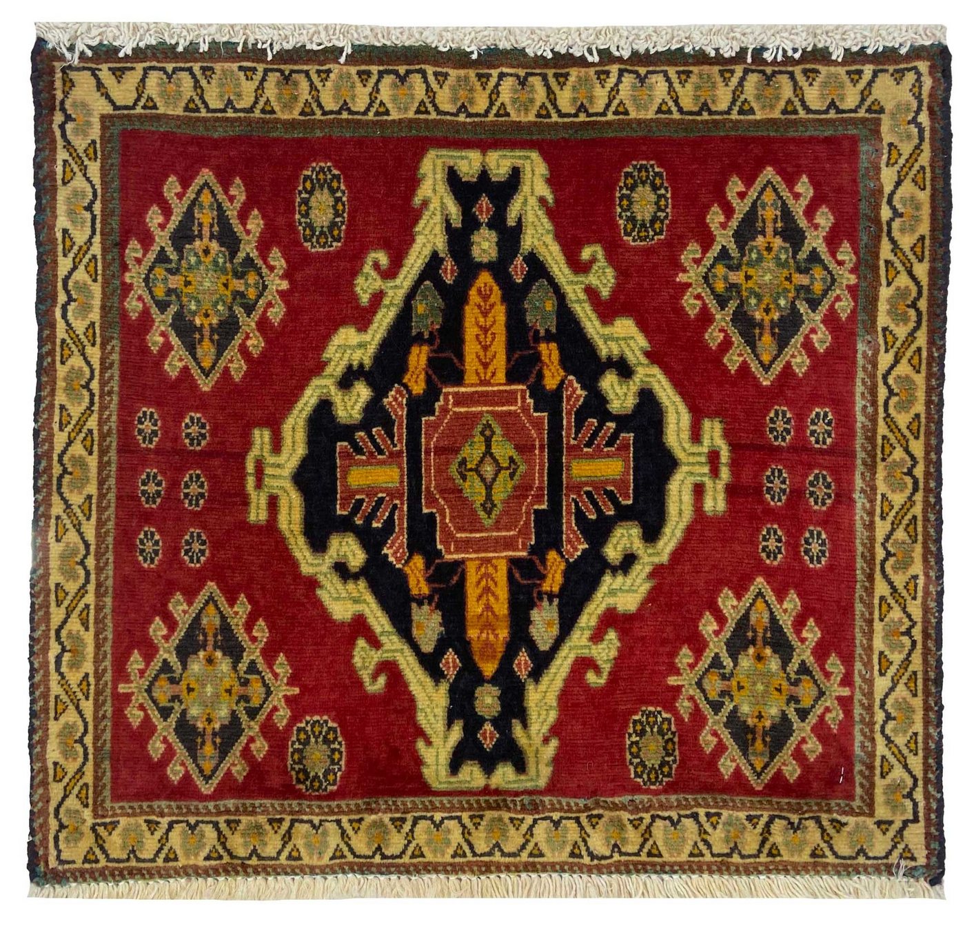 Orientteppich Perserteppich Ghashghai 55 x 60 cm, Borento, rechteckig, Handgeknüpft von Borento