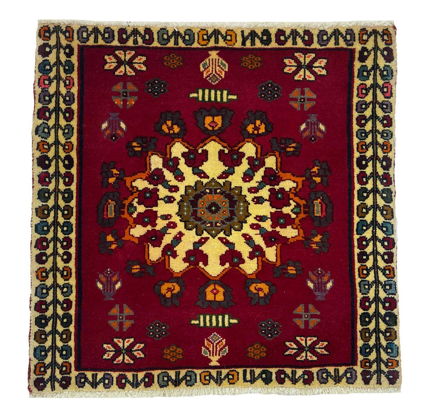Orientteppich Perserteppich Ghashghai 68 x 68 cm, Borento, rechteckig, Handgeknüpft von Borento