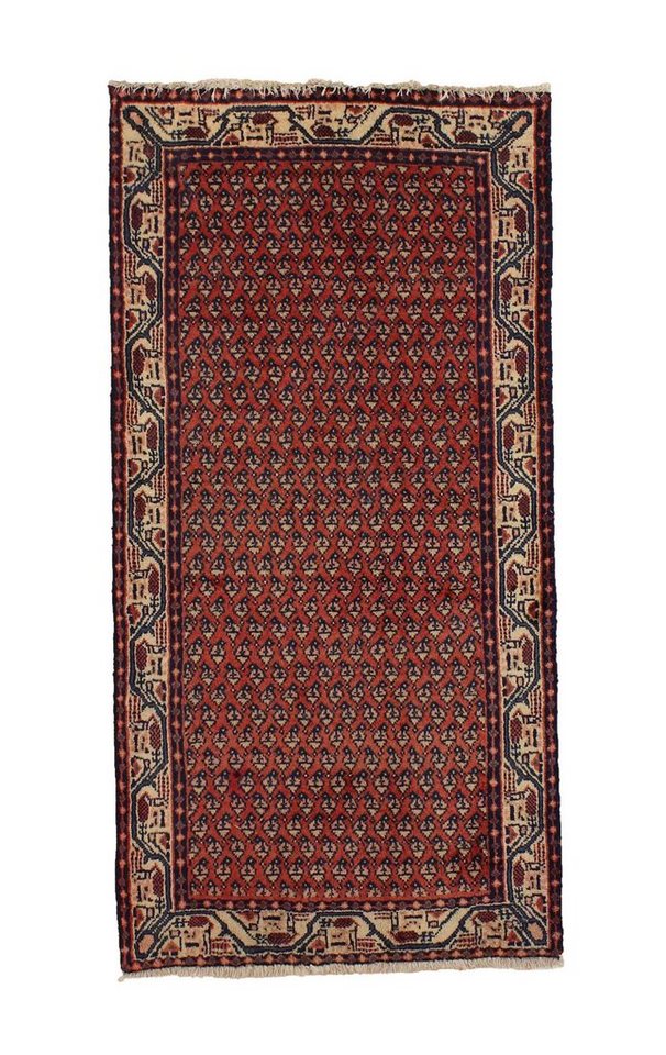 Orientteppich Perserteppich Hamadan 122 x 62 cm, Borento, rechteckig, Höhe: 10 mm, Handgeknüpft von Borento