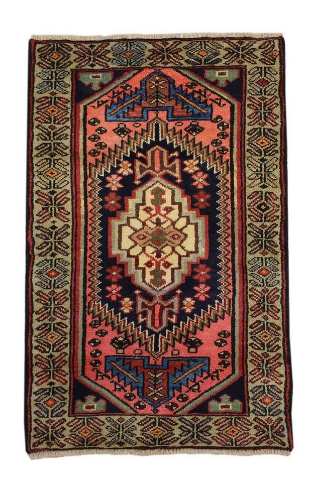 Orientteppich Perserteppich Hamadan 123 x 78 cm, Borento, rechteckig, Höhe: 10 mm, Handgeknüpft von Borento