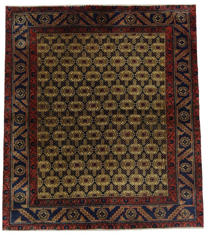 Orientteppich Perserteppich Hamadan 142 x 125 cm, Borento, rechteckig, Handgeknüpft von Borento