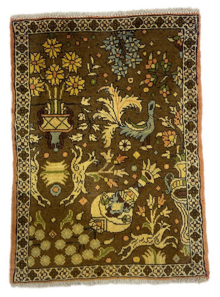 Orientteppich Perserteppich Hamadan 85 x 63 cm, Borento, rechteckig, Handgeknüpft von Borento