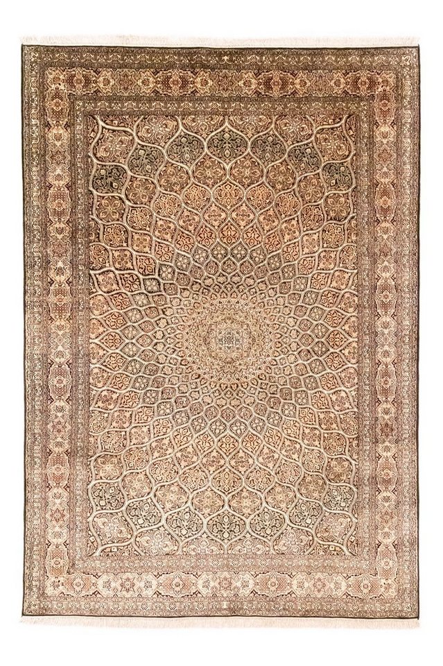 Orientteppich Perserteppich Kaschmir-Seide 280 x 185 cm, Borento, rechteckig, Höhe: 5 mm, Handgeknüpft von Borento