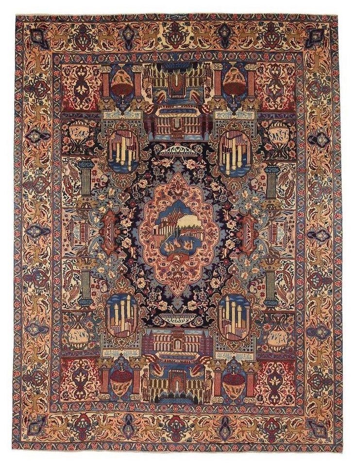 Orientteppich Perserteppich Kashmar 370 x 280 cm, Borento, rechteckig, Höhe: 10 mm, Handgeknüpft von Borento