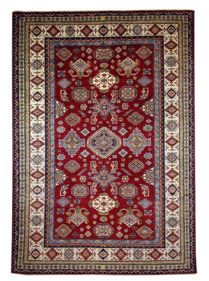 Orientteppich Perserteppich Kazak 297 x 209 cm, Borento, rechteckig, Höhe: 4 mm, Handgeknüpft von Borento