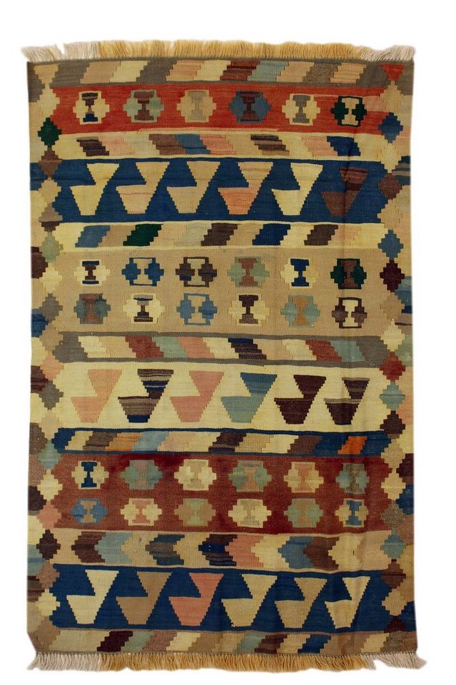 Orientteppich Perserteppich Kelim 149 x 98 cm, Borento, rechteckig, Höhe: 4 mm, Handgewebt von Borento