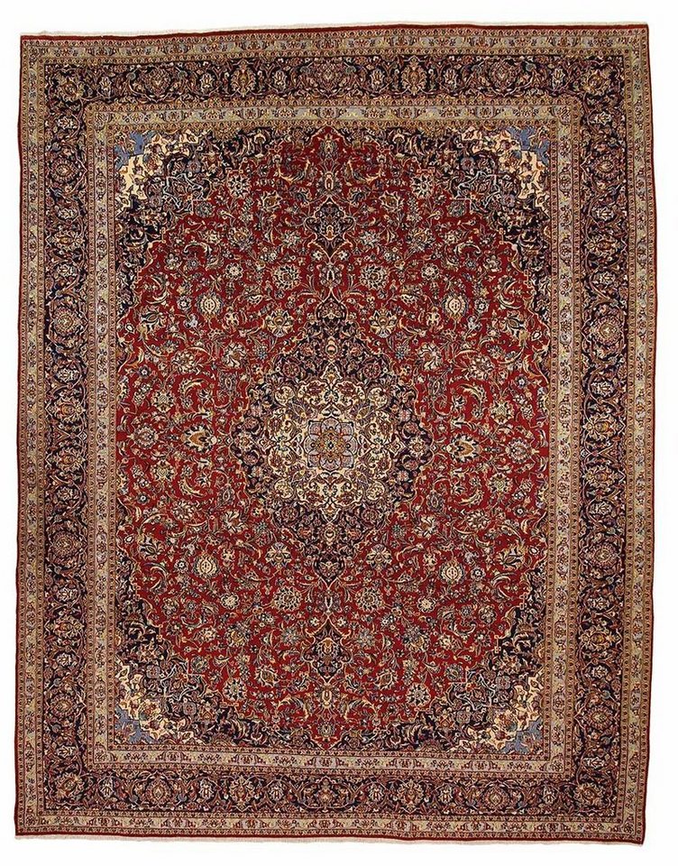 Orientteppich Perserteppich Keshan 399 x 309 cm, Borento, rechteckig, Höhe: 10 mm, Handgeknüpft von Borento