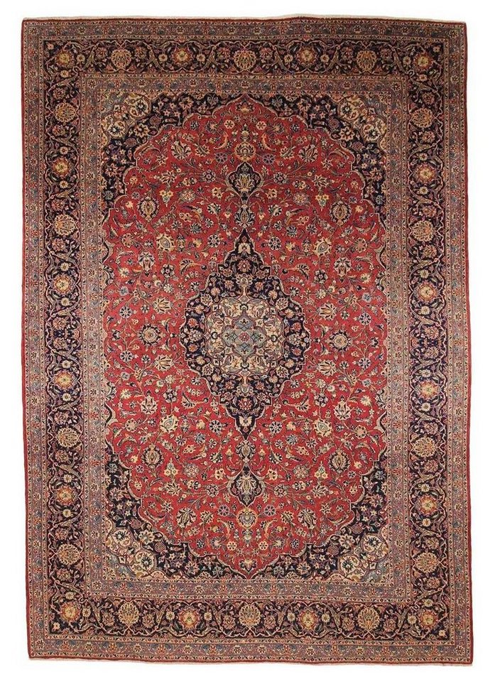 Orientteppich Perserteppich Keshan 400 x 274 cm, Borento, rechteckig, Höhe: 10 mm, Handgeknüpft von Borento