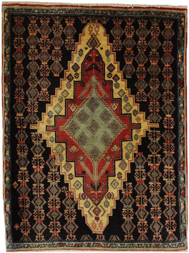 Orientteppich Perserteppich Senneh 98 x 75 cm, Borento, rechteckig, Handgeknüpft von Borento