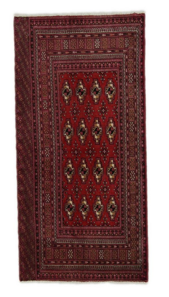 Orientteppich Perserteppich Turkman 131 x 64 cm, Borento, rechteckig, Handgeknüpft von Borento