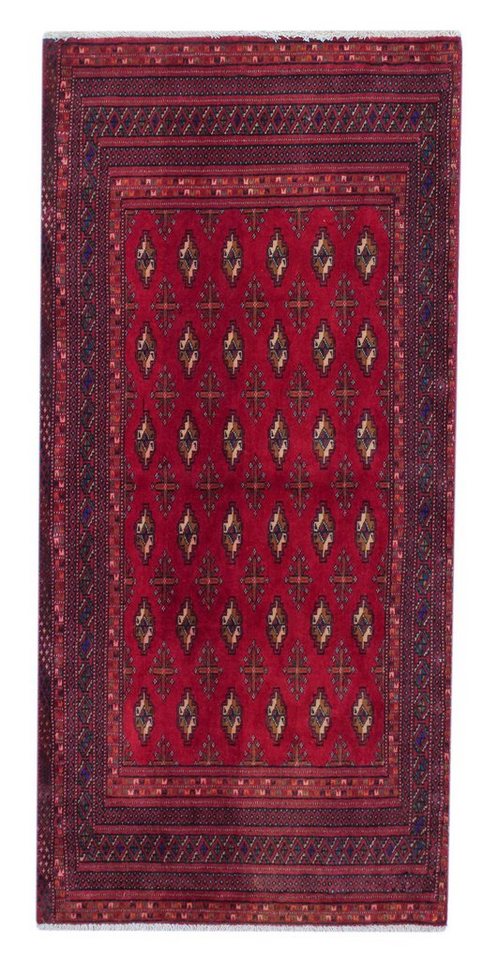 Orientteppich Perserteppich Turkman 135 x 62 cm, Borento, rechteckig, Handgeknüpft von Borento