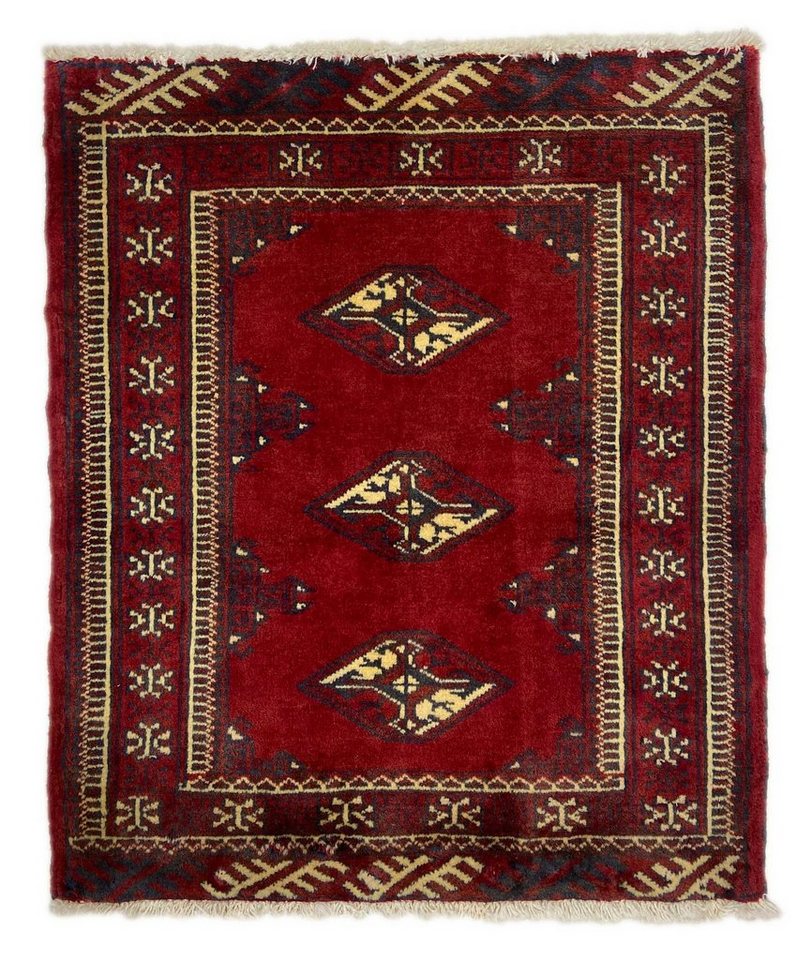 Orientteppich Perserteppich Turkman 84 x 70 cm, Borento, rechteckig, Handgeknüpft von Borento