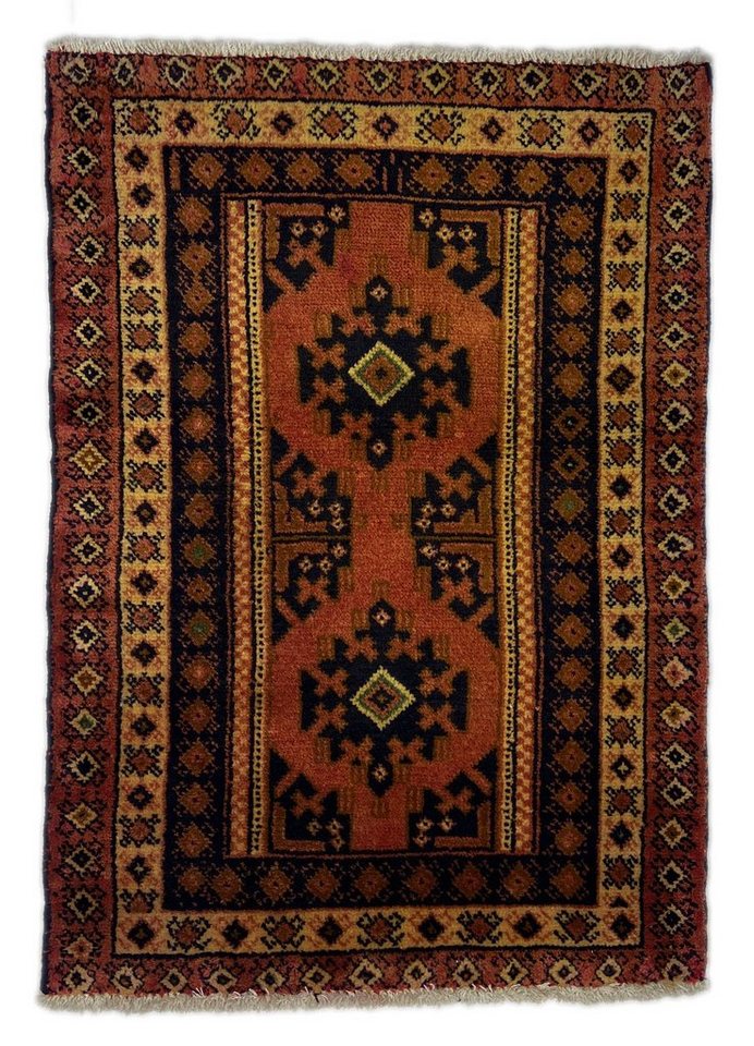 Orientteppich Perserteppich Turkman 90 x 65 cm, Borento, rechteckig, Handgeknüpft von Borento