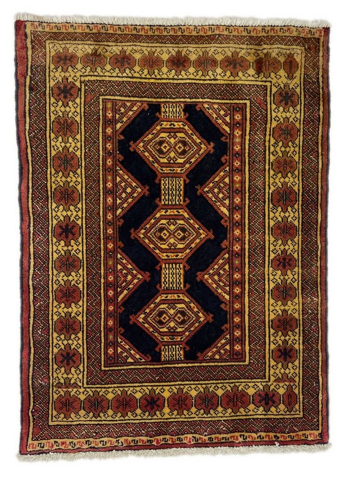 Orientteppich Perserteppich Turkman 90 x 65 cm, Borento, rechteckig, Handgeknüpft von Borento