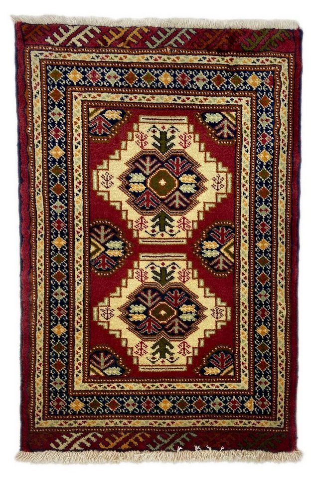 Orientteppich Perserteppich Turkman 95 x 63 cm, Borento, rechteckig, Handgeknüpft von Borento