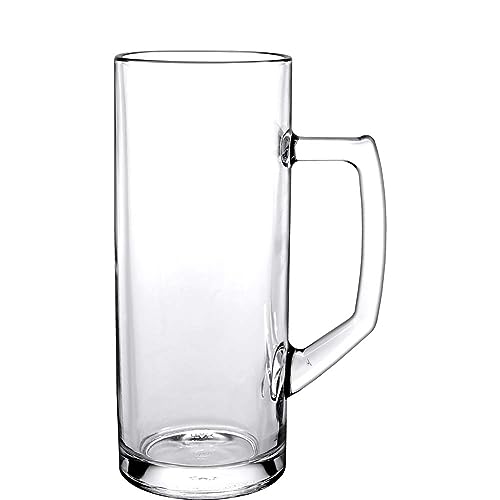 Borgonovo 12002620 Reno Bierseidel, Bierkrug, Bierglas, 645ml, mit Füllstrich bei 0.5l, Glas, transparent, 6 Stück Borgonovo 12002620 Reno Bierseidel, Bierkrug, Bierglas, 645ml, mit Füllstrich bei 0.5l, Glas, transparent, 6 Stück von Borgonovo