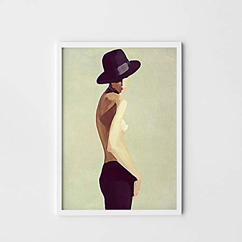 Boris Draschoff Hochwertiger Kunstdruck Poster Print – Black hat Lady - Künstler A2-420mm x 594mm Badezimmer Deko Bilder Wohnzimmer Poster & Kunstdrucke | Lieferung ohne Rahmen Boris Draschoff Hochwertiger Kunstdruck Poster Print – Black hat Lady - Künstler A2-420mm x 594mm Badezimmer Deko Bilder Wohnzimmer Poster & Kunstdrucke | Lieferung ohne Rahmen von Boris Draschoff