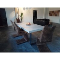 Esstisch Beton Massiv Holz Esszimmer Betonoptik Individuell Esstisch Beton Massiv Holz Esszimmer Betonoptik Individuell von Borkenkaefer