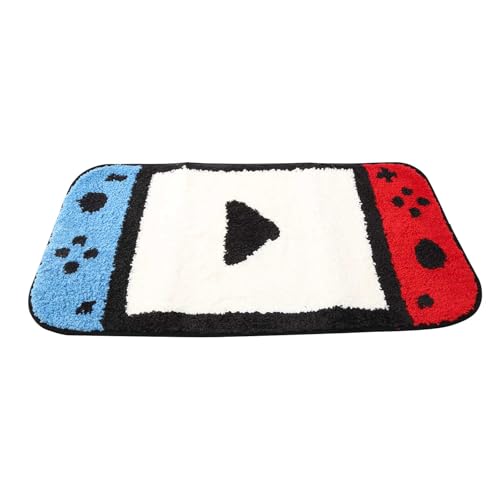 Borlai Spielkonsolen Fußmatte saugstarker und Rutschfester Teppich buntes Design für Kinder Spielzimmer und Jugenddekoration von Borlai