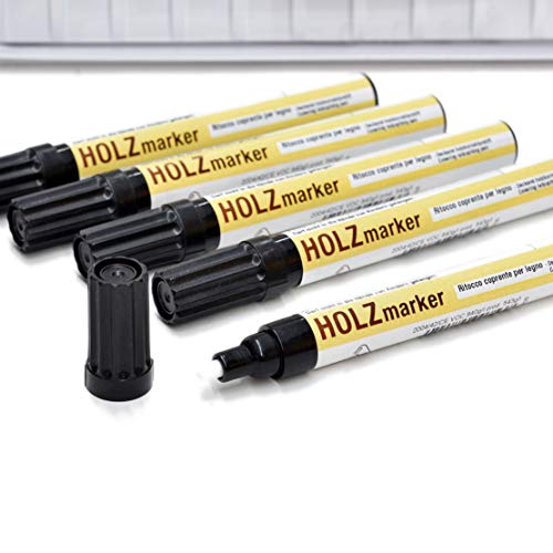 Acryl Möbel Stift Holzkorekturstift HOLZ Marker Farbe (Nussbaum mittel - 59) von Borma Wachs Holz Marker