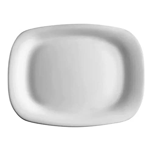 BORMIOLI ROCCO 767068 Grangusto Teller Piadina, Opal, weiß, 28 x 21 cm, Glas von Bormioli Rocco
