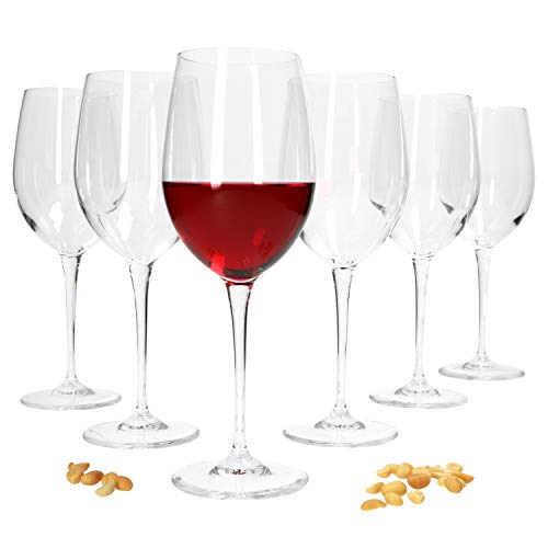 Bormioli 6 Weingläser Premium 470 ml I Kristallglas I 23,5 x Ø 8,5 cm I Cocktailkelch I Stilvolle Eleganz für den universellen Einsatz I Bruchsicherer Stiel, dünne Ränder, geringes Gewicht von Bormioli Rocco
