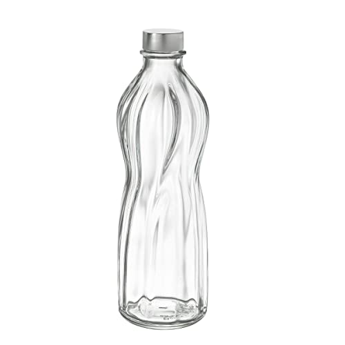 Bormioli Rocco BOR190090 WASSERFLASCHE 0,75 LT. MIT Verschluss, Edelstahl, Multicolor, one Size von Bormioli Rocco