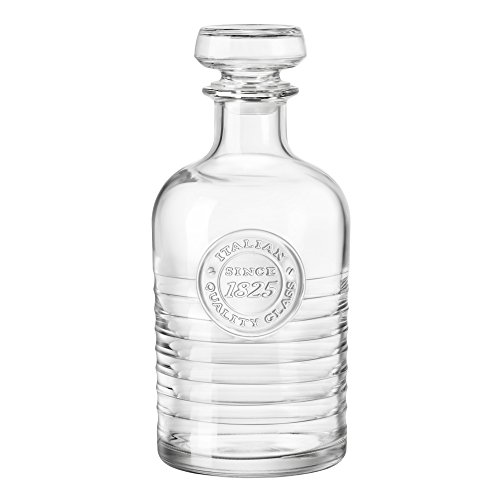 Bormioli Rocco 140623 Officina 1825 Dekanter Spirits, Karaffe mit Stopfen, 1 Liter, Glas, transparent, 1 Stück von Bormioli Rocco