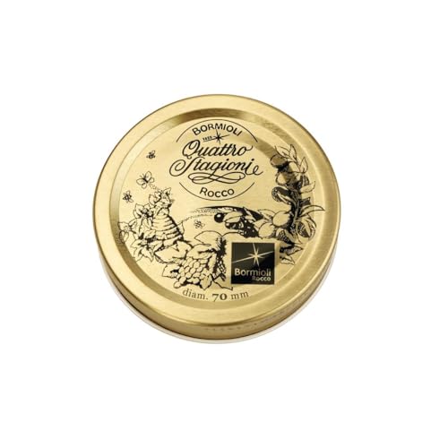 Bormioli Rocco - 2 Ersatzdeckel mit Twist-Off Verschluss | Motiv: "Quattro Stagioni" | TO: 70 mm Bormioli Rocco - 2 Ersatzdeckel mit Twist-Off Verschluss | Motiv: "Quattro Stagioni" | TO: 70 mm von Bormioli Rocco