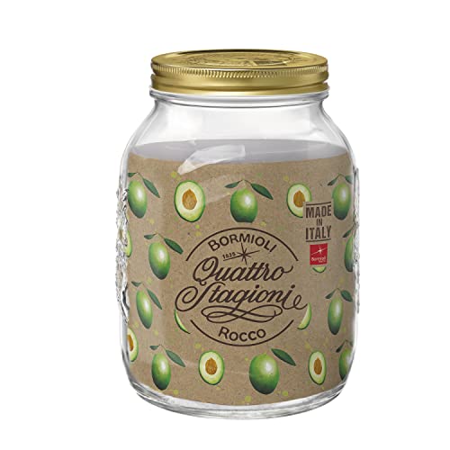 Bormioli Rocco 357763MDD121990 PRATESI JAHRESZEITEN GLAS 3 LT. MIT VERSCHLÜSSELN, 101 fluid_ounces, Multicolor von Bormioli Rocco