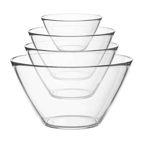 Bormioli Rocco Basisglas Küche Mischschüssel Set - 4 Größen - 4pc von Bormioli Rocco