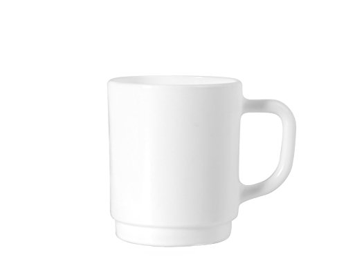 Bormioli Rocco 5397010 Kaffeebecher "Milky" Opalglas, 250 ml, H: 10 cm, ø 7,5 cm, weiß (1 Stück) von Bormioli Rocco