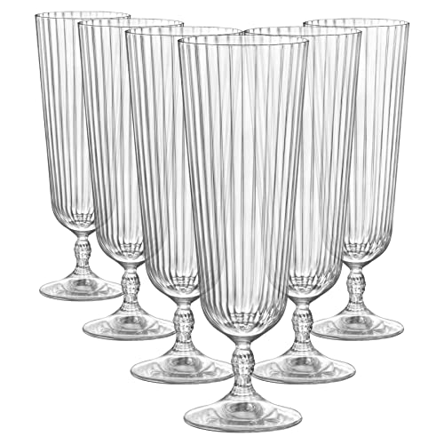 Bormioli Rocco 6X 510ml America '20s Bicchieri da Cocktail a Fascia - Grande Stelo Corto Calice Gin Pina Colada Set di Bicchieri per Feste von Bormioli Rocco