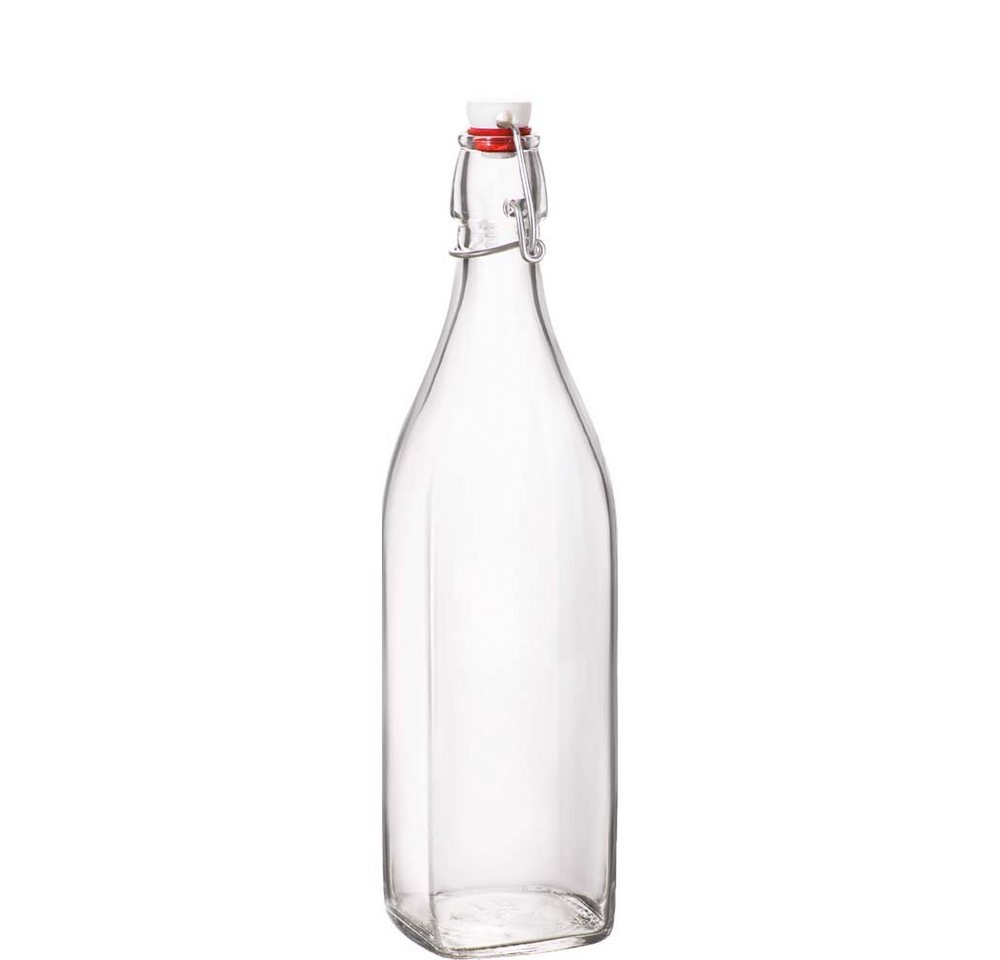 Bormioli Rocco Aufbewahrungssystem Swing, Glas, Bügelflasche 1 Liter Glas Transparent 1 Stück von Bormioli Rocco