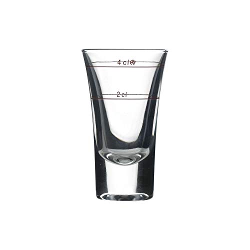 Bormioli Rocco 169249 Dublino Schnapsglas, Shotglas, Stamper, 57ml, mit Füllstrich bei 2cl + 4cl, Glas, transparent, 6 Stück von Bormioli Rocco