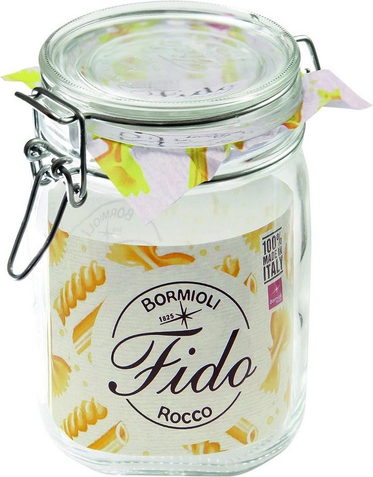 Bormioli Rocco Einmachglas Drahtbügelgläser Fido 1115ml 4 Gläser + Gummi von Bormioli Rocco