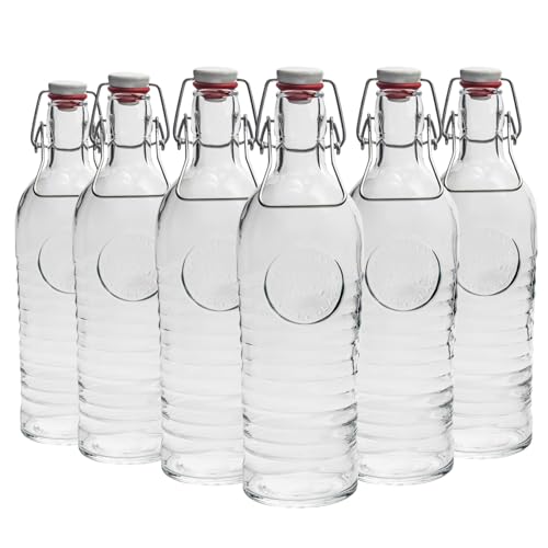 Bormioli Rocco Officina 1825 Glaschwungflaschen - 1,2L - Pack Von 12 von Bormioli Rocco