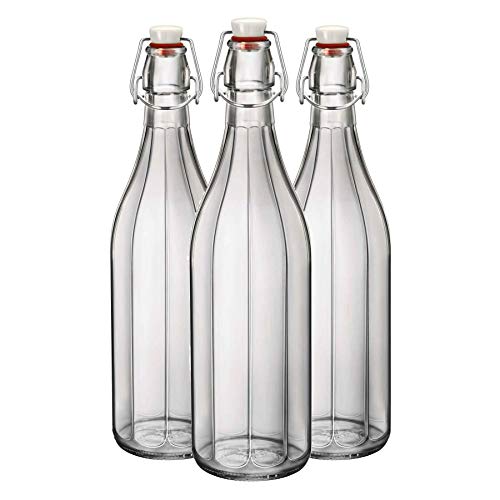 Bormioli Rocco Oxford Glas Swing -Flaschen - 1L - Pack Von 3 von Bormioli Rocco