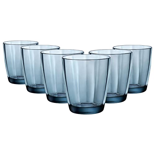 Bormioli Rocco Pulsar Becher Blau Glas 390 ml (6 Stück) von Bormioli Rocco