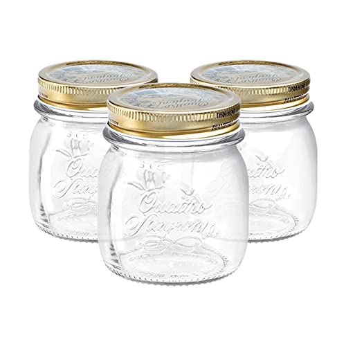 Bormioli Rocco Quattro Stagioni -Lagergläser - 250ml - Pack Von 3 Bormioli Rocco Quattro Stagioni -Lagergläser - 250ml - Pack Von 3 von Bormioli Rocco
