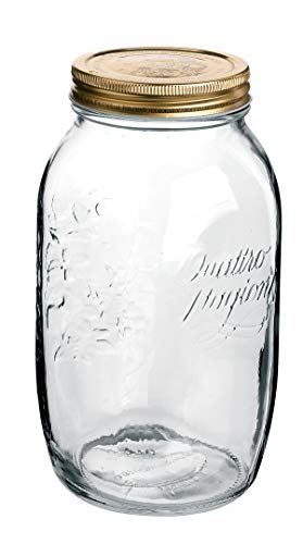 Bormioli Rocco Quattro Stagioni Marmeladen-/ Einmachgläser 1500 ml (mit Schraubdeckel ř 86 mm, Konfitürenglas, 6 Gläser) 58290 von Bormioli Rocco