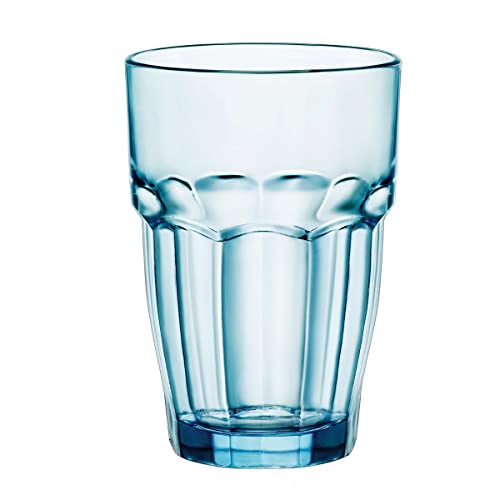 Bormioli Rocco Rock Bar Lounge Ice Longdrink 370ml, blau, gehärtetes Glas von Bormioli Rocco