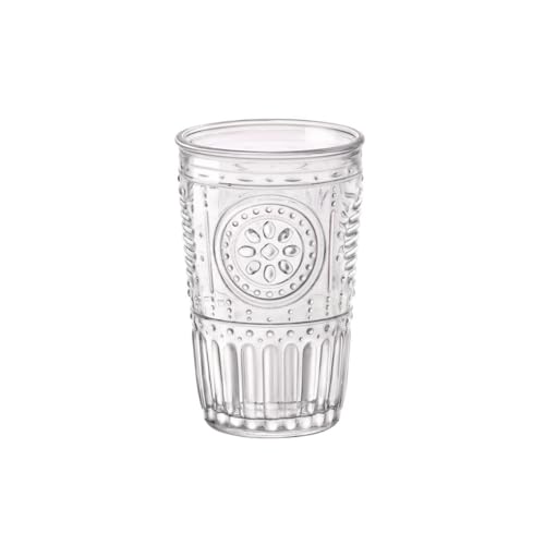 Bormioli Rocco Gläser Set Romantic 1 Einheit (Farbe klar, 340 ml, spülmaschinenfest, Wasserglas, für Cocktails / Wasser / Säfte / Softdrinks) von Bormioli Rocco