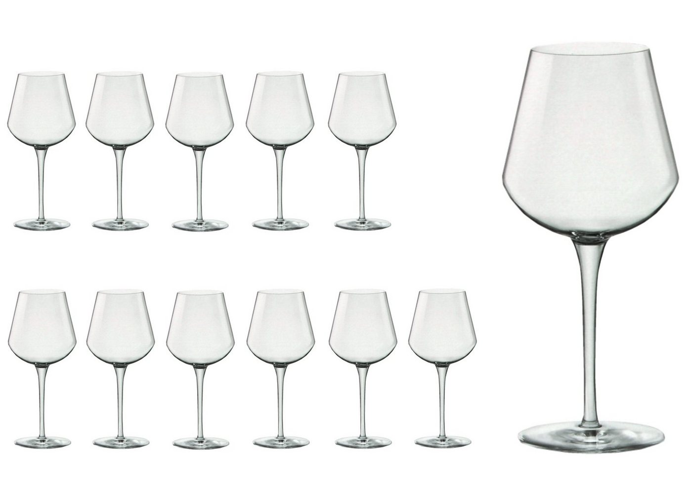 Bormioli Rocco Weinglas 12er Set Weingläser Small inAlto 38 cl aus erstklassigem Kristallglas, Glas von Bormioli Rocco