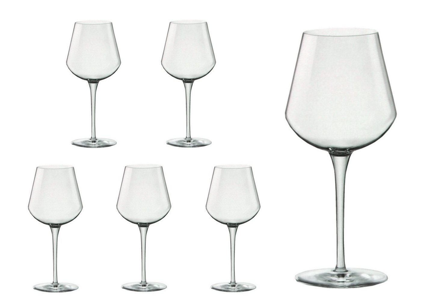 Bormioli Rocco Weinglas 6er Set Weingläser Small inAlto 38 cl aus Kristallglas, Glas von Bormioli Rocco