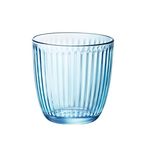 Bormioli Rocco & Siglio Line Blue Water Glass BOR1239 Pack of 6 von Bormioli Rocco