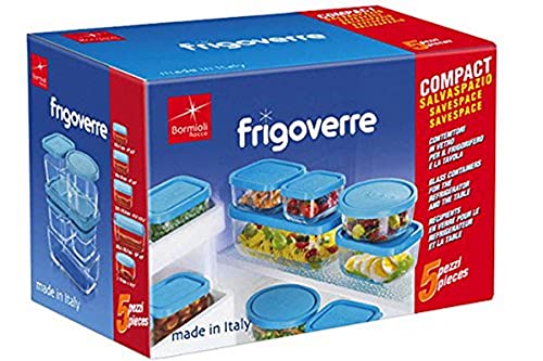 Bormioli Rocco Frigoverre Classic Salvaspazio Set 5 Pz Contenitori Per Alimenti Bormioli Rocco Frigoverre Classic Salvaspazio Set 5 Pz Contenitori Per Alimenti von Etna